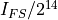 I_{FS} / 2^{14}