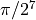 \pi / 2^{7}